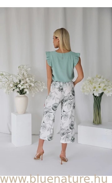 NELLA nadrág - Khaki/mintás 
