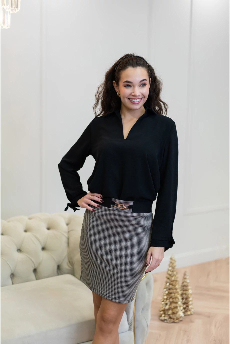 city_szoknya_fekete_drapp_mintas 