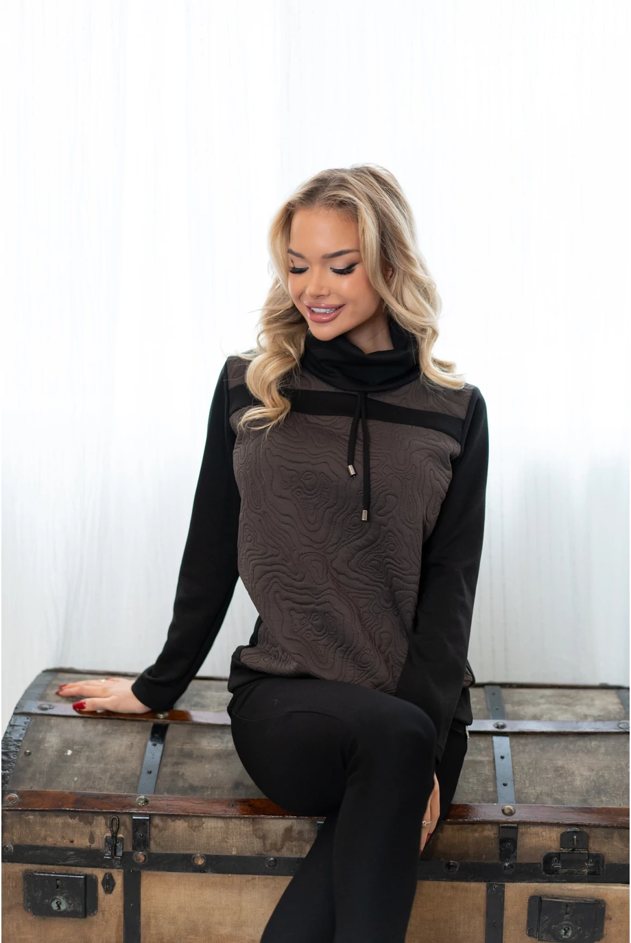 KOZETT felső - Csokibarna