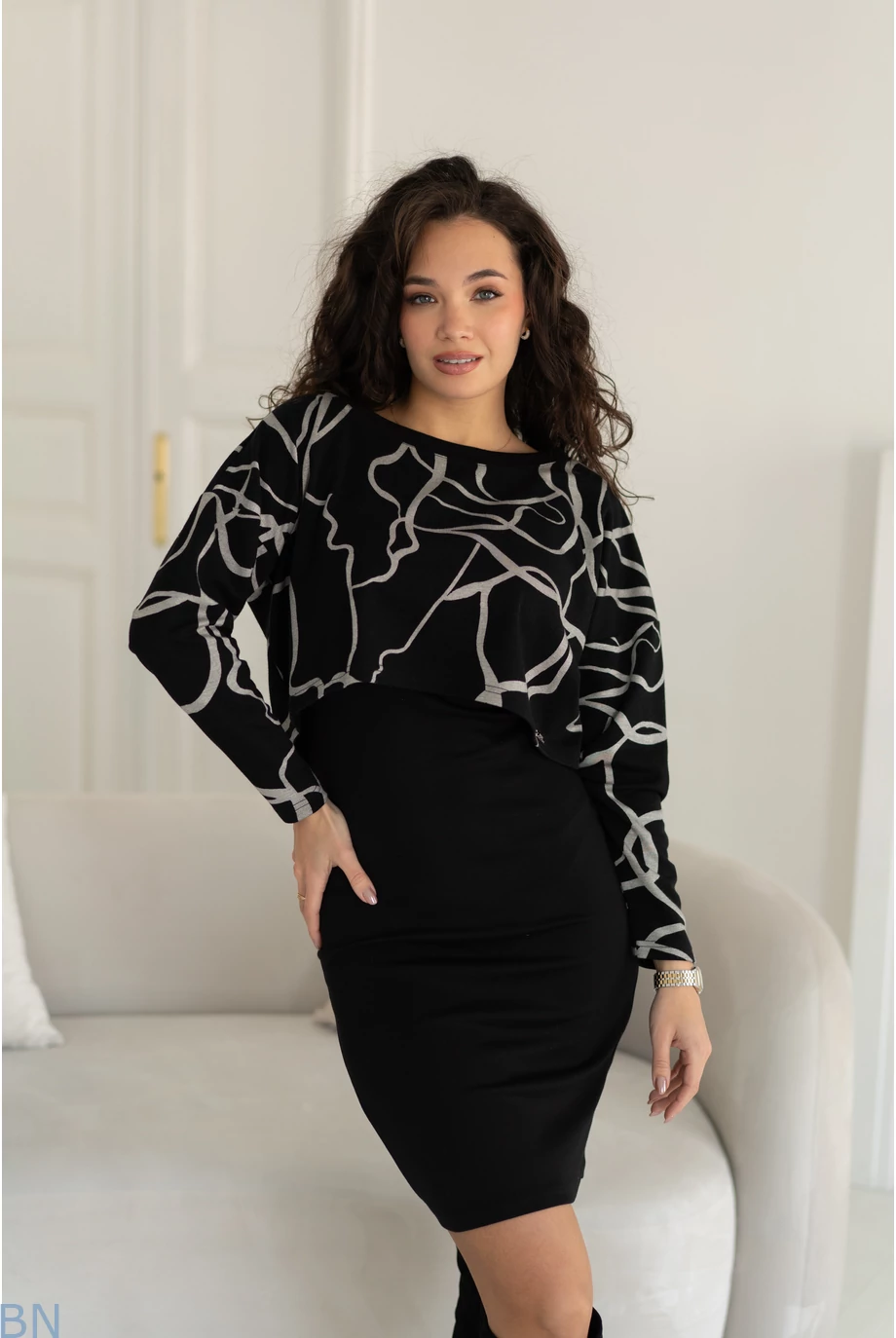 alicia_szett_fekete_mintas